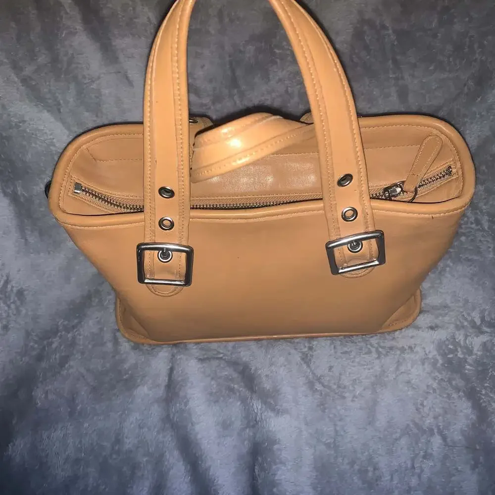 Vtg Coach Legacy Satchel Handbag Camel  9063 - Picture 3 of 5